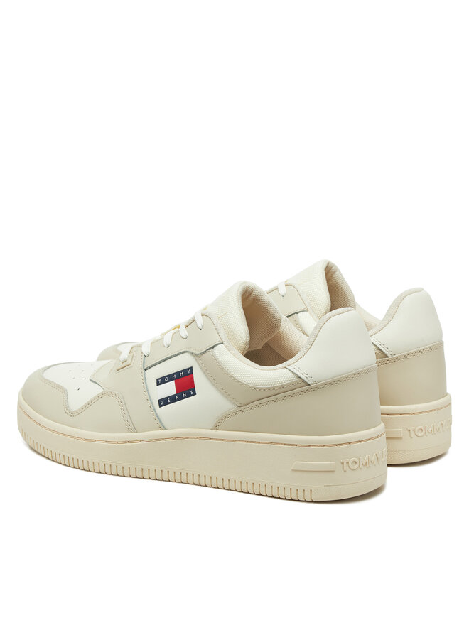 Tommy Jeans Sneakersy Tommy Jeans Tjm Retro Basket Ess EM0EM01395 Écru