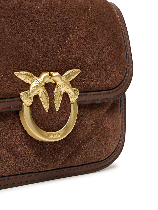 PINKO Rankinė PINKO Love Box Bag Fl Mini AI 25-26 PLTT 104297 A2JH Ruda