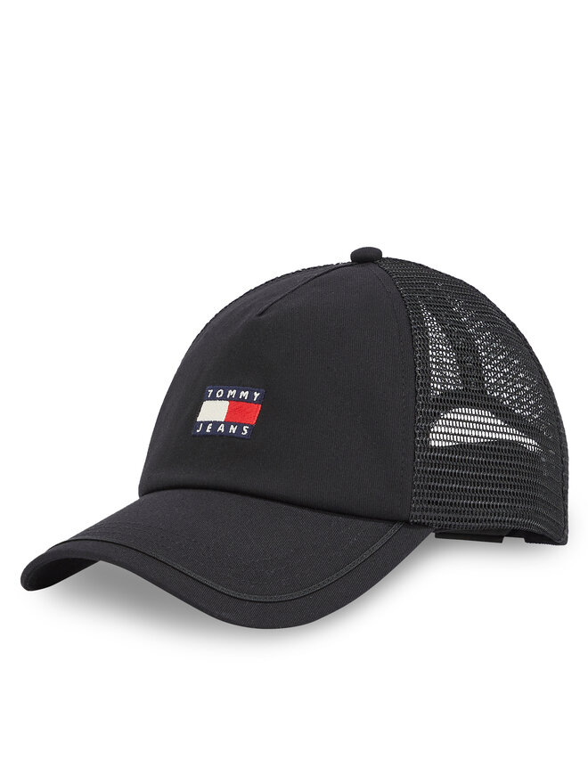 Tommy Jeans Czapka z daszkiem Tommy Jeans Tjm Heritage Trucker Cap AM0AM13287 Czarny