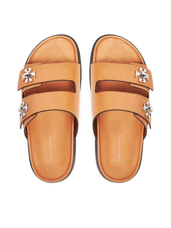 Tory Burch Чехли Tory Burch T Lock Sport Slide 166905 Кафяв
