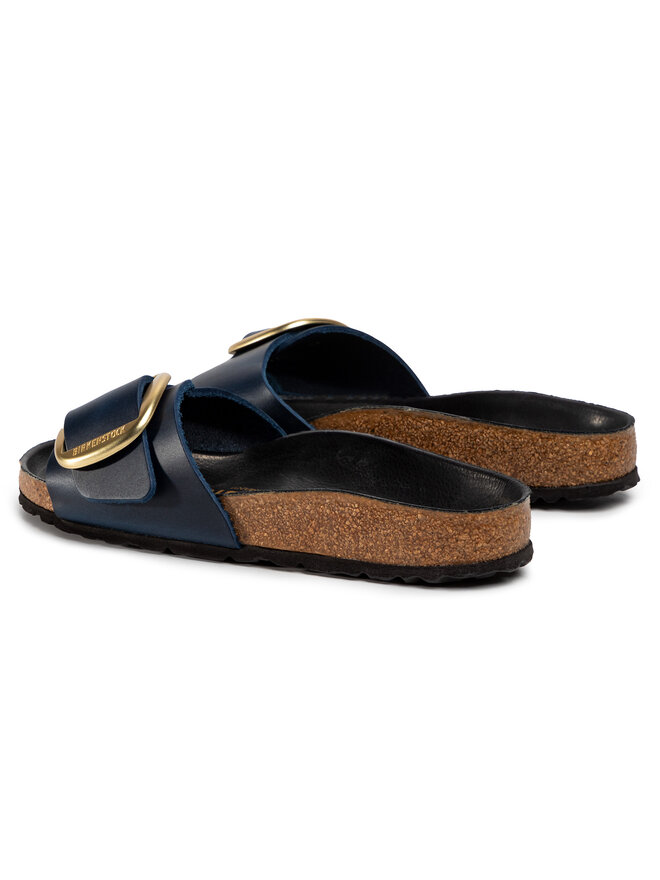 Birkenstock Pantoletten Birkenstock Madrid Big Buckle 1012361 Dunkelblau