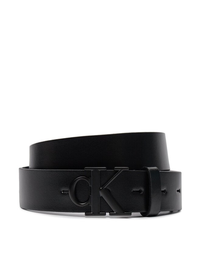 Calvin Klein Jeans Dámsky opasok Calvin Klein Jeans Round Mono Pl Lthr Belt 30Mm K60K611490 Čierna