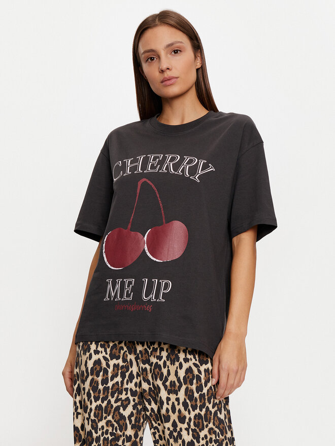 Gina Tricot Gina Tricot Marškinėliai 23980 Juoda Oversize