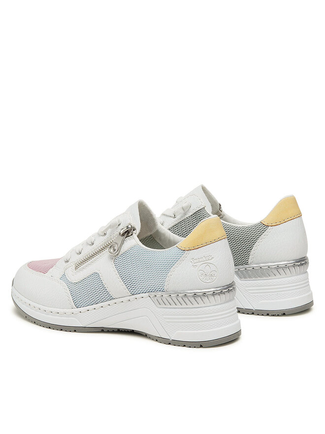 Rieker Sneakers Rieker N4359-90 Alb