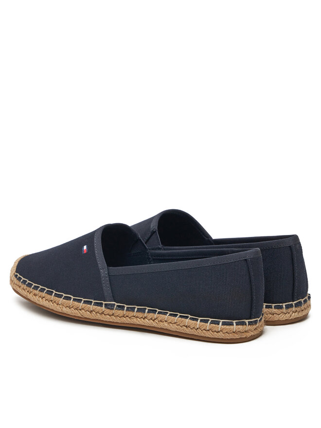 Tommy Hilfiger Espadryle Tommy Hilfiger Flag Canvas Espadrille FW0FW08541 Granatowy