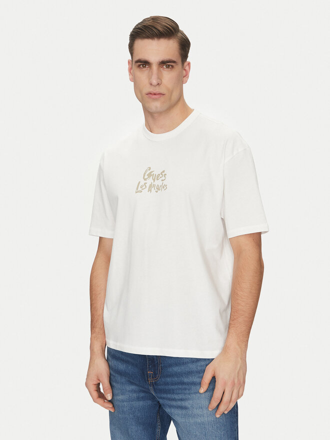 Guess Guess Marškinėliai 172901 Balta Classic Fit