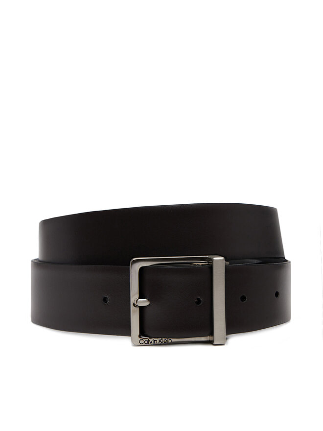 Calvin Klein Moški pas Calvin Klein Adj/Rev Sleek Square 35Mm K50K512836 Črna
