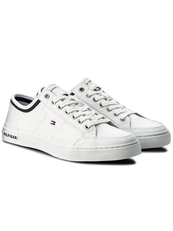 Tommy Hilfiger Sneakersy Tommy Hilfiger Harrington 5 FM0FM01497 Biela