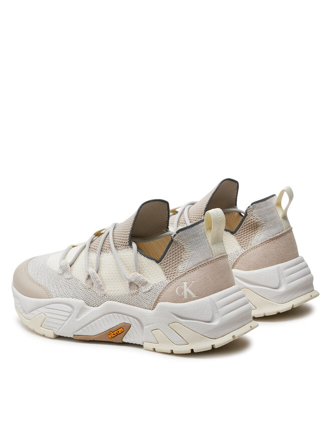 Calvin Klein Jeans Sneakers Calvin Klein Jeans Chunky Vibram Sock Mix Mg Uc YM0YM00962 Écru