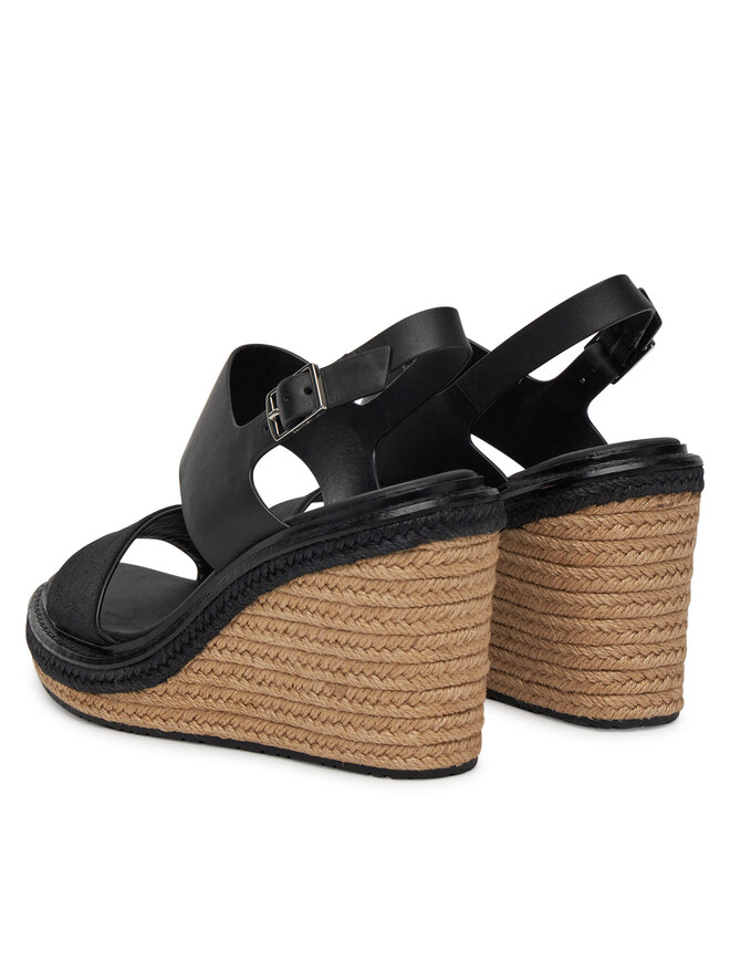Calvin Klein Espadrilky Calvin Klein Wedge Sandal 70 - Jacq HW0HW02386 Černá