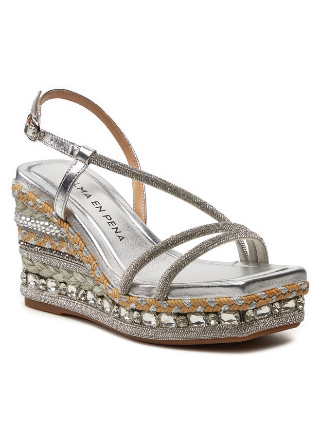 Alma En Pena Espadrilky Alma En Pena V240998 Strieborná