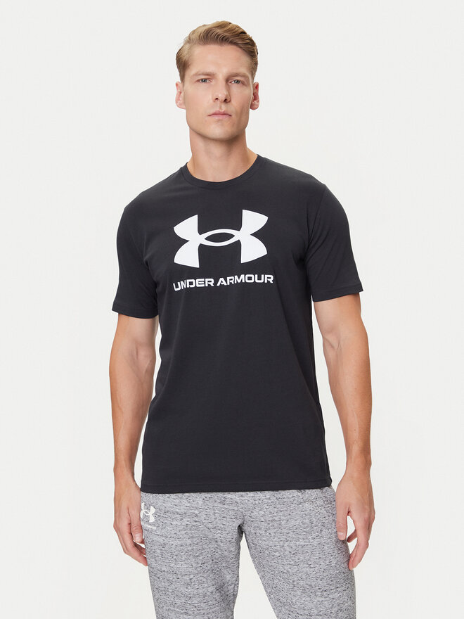 Under Armour Under Armour T-Shirt Ua Sportstyle Logo Update Ss 1382911-001 Schwarz Loose Fit