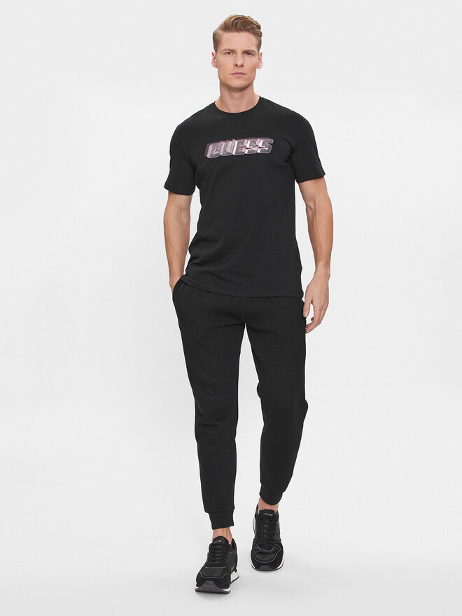 Guess Guess Футболка Nikolas Z4RI10 I3Z14 Чорний Regular Fit