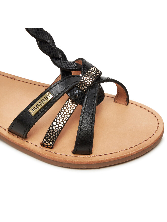 Les Tropeziennes Sandales Les Tropeziennes Hamsuni C330068 Melns