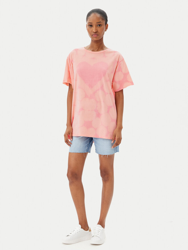 One Teaspoon One Teaspoon T-Shirt Love Sweat 26918 Rosa Relaxed Fit