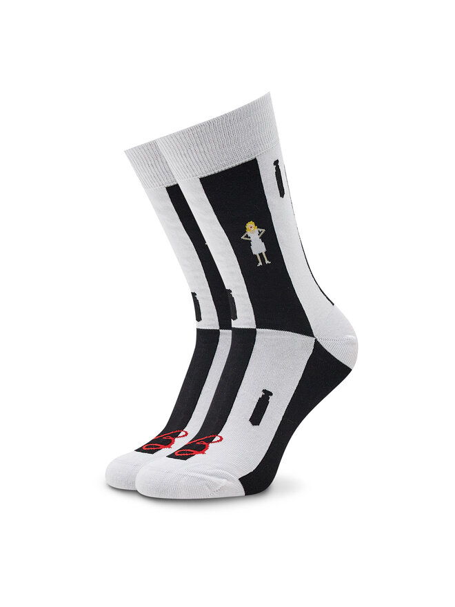 Stereo Socks Calzini lunghi unisex Stereo Socks Perpendicular Bianco
