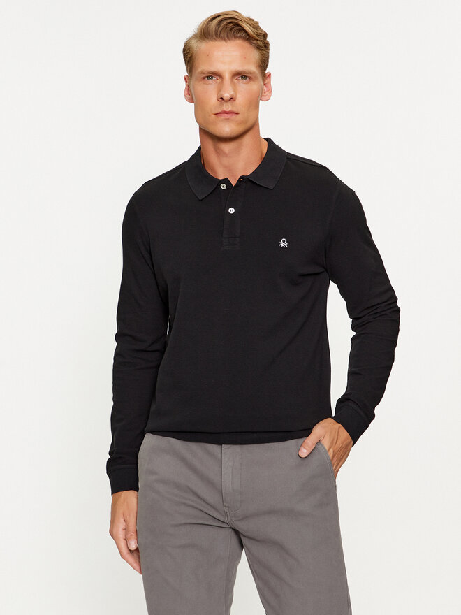 United Colors Of Benetton United Colors Of Benetton Polo marškinėliai 3089J3204 Juoda Regular Fit