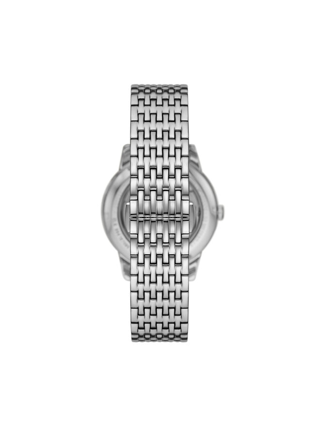 Emporio Armani Zegarek Emporio Armani Mesh Automatic AR60082 Srebrny