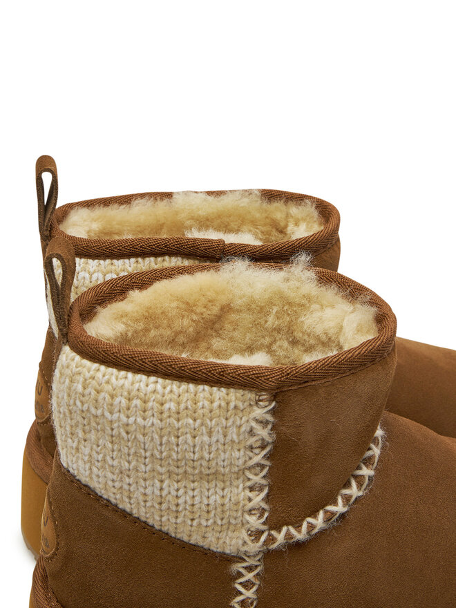 EMU Australia Μπότες Χιονιού EMU Australia Stinger Knit Flatform W13143 Μπεζ