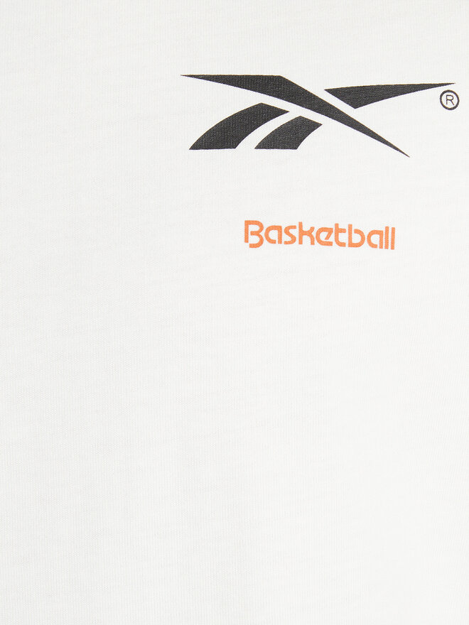 Reebok Reebok T-Shirt Reebok Basketball Court Top T-Shirt HN5804 Weiß Relaxed Fit