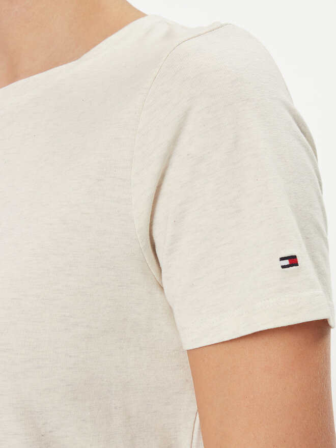Tommy Hilfiger Tommy Hilfiger Футболка Frosted WW0WW38813 Écru Regular Fit