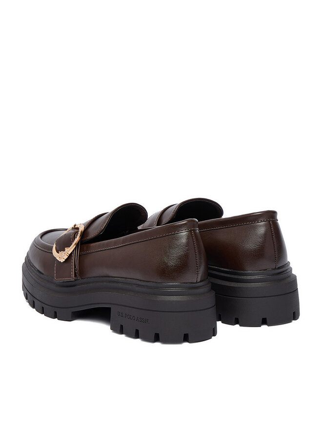 U.S. Polo Assn. Slipper U.S. Polo Assn. EO-SVETA001W/GY1 Dunkelbraun