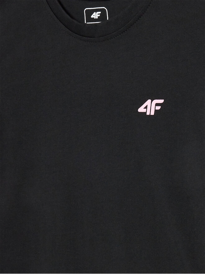 4F 4F Marškinėliai 4FJWMM00TTSHF1658 Juoda Slim Fit