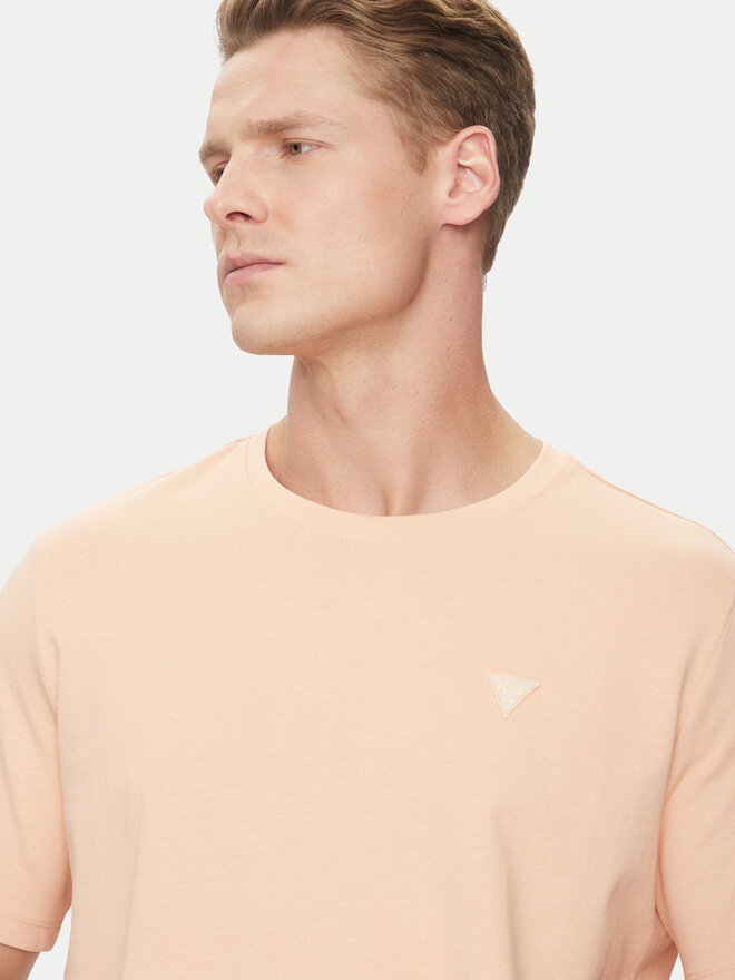 Guess Guess Marškinėliai M4YI0A KCCM1 Oranžinė Regular Fit