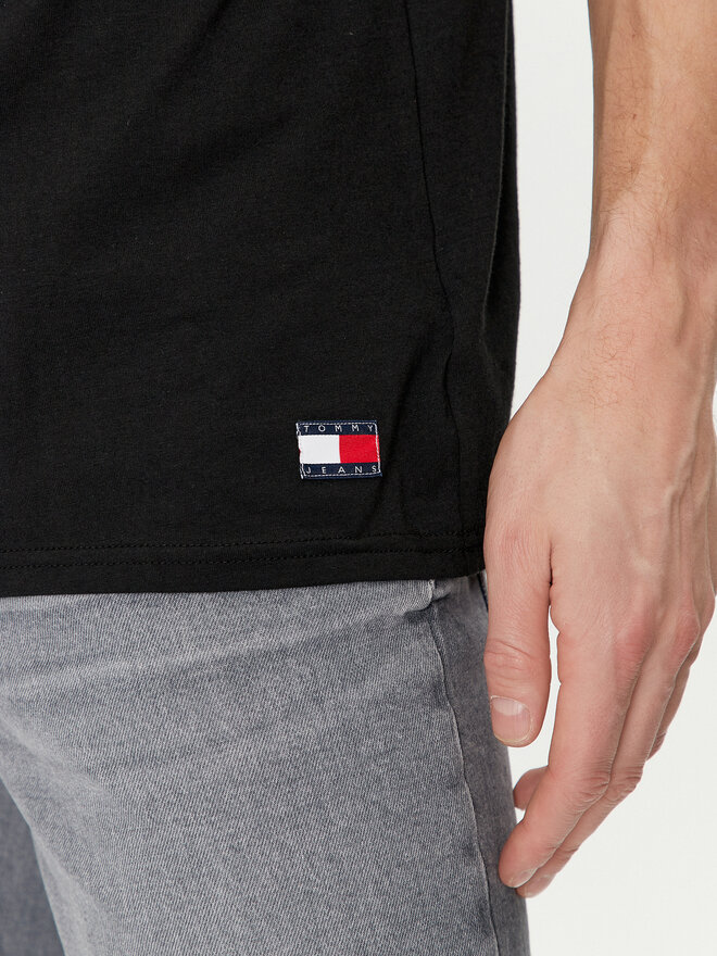 Tommy Jeans Tommy Jeans 2 marškinėlių komplektas UM0UM03157 Juoda Regular Fit