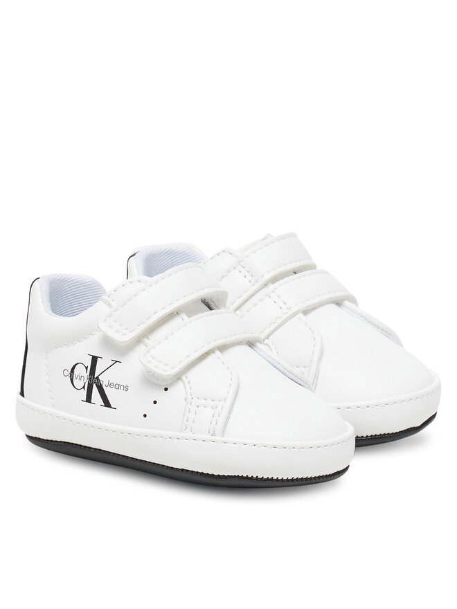 Calvin Klein Jeans Sneakersy Calvin Klein Jeans Low Cut Velcro V0B9-82070-1582 Biały