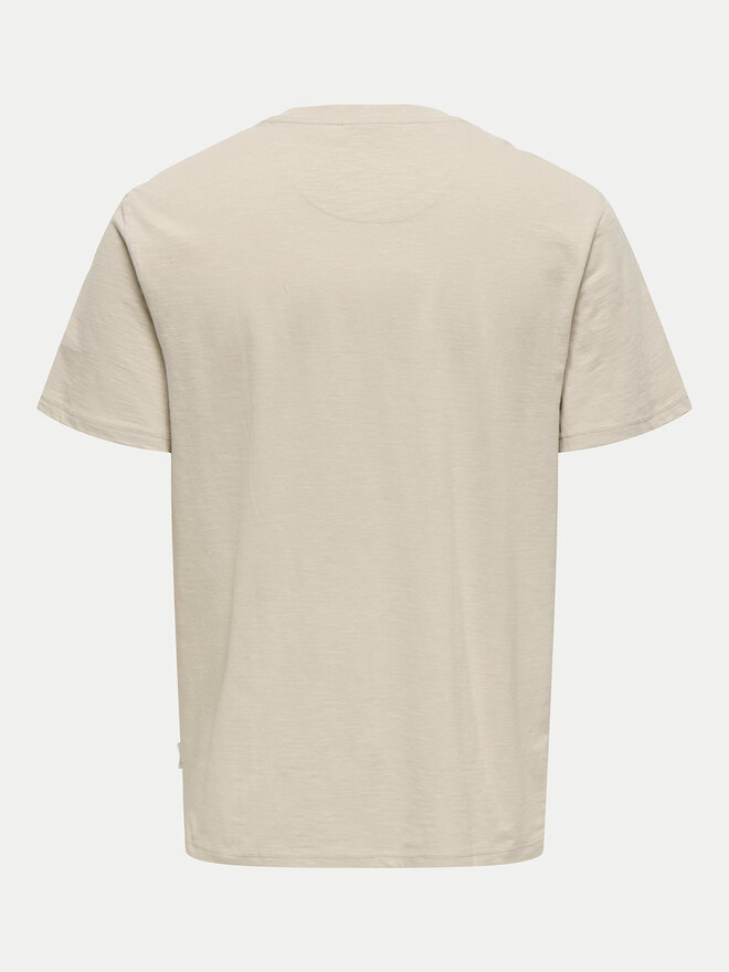 Only & Sons Only & Sons Camiseta 22025286 Beis Regular Fit