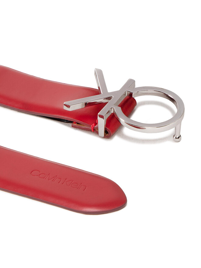 Calvin Klein Curea de Damă Calvin Klein Re-Lock Ck Logo Belt 30Mm K60K610157 Roșu