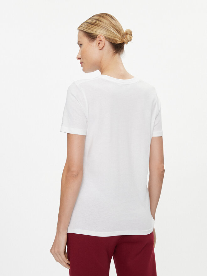 Tommy Hilfiger Tommy Hilfiger Camiseta Logo WW0WW40276 Blanco Regular Fit
