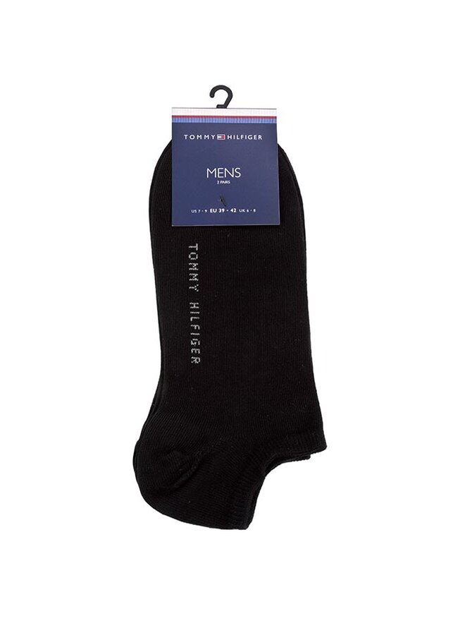 Tommy Hilfiger Zestaw 2 par niskich skarpet męskich Tommy Hilfiger 342023001 Czarny