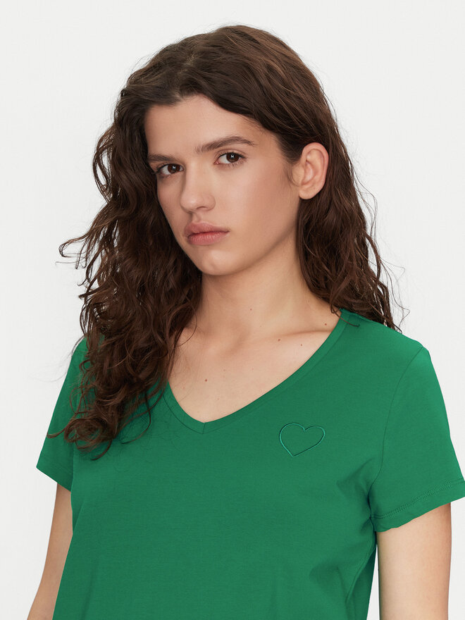 Pieces Pieces Póló New Billy 17102921 Zöld Regular Fit
