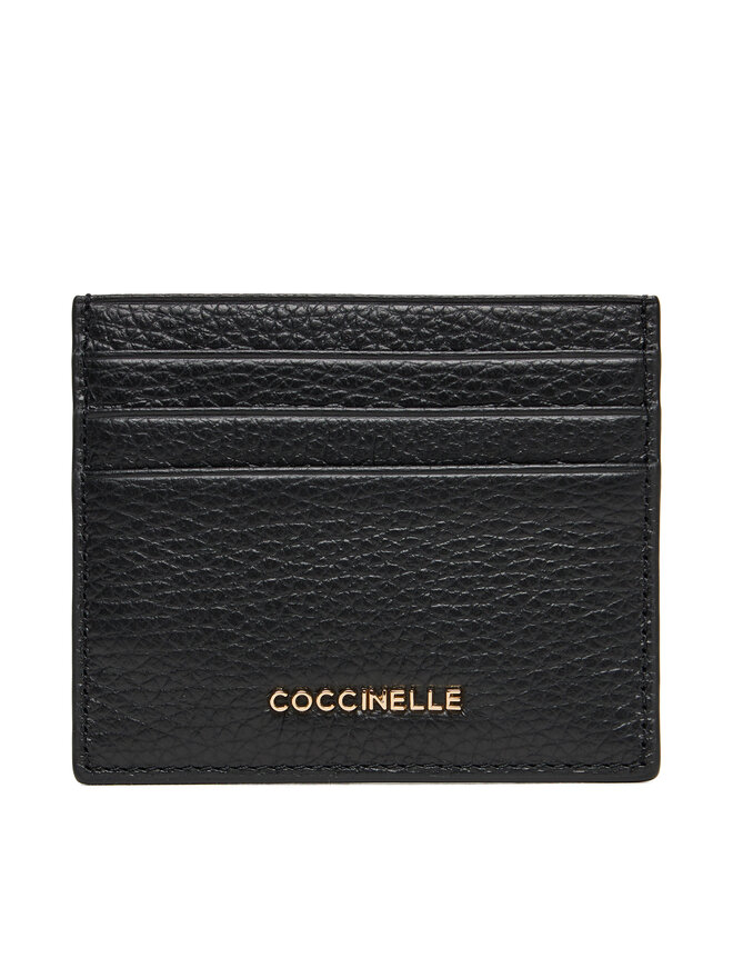 Coccinelle Etui za kreditne kartice Coccinelle MW5 Metallic Soft E2 MW5 12 95 01 Črna