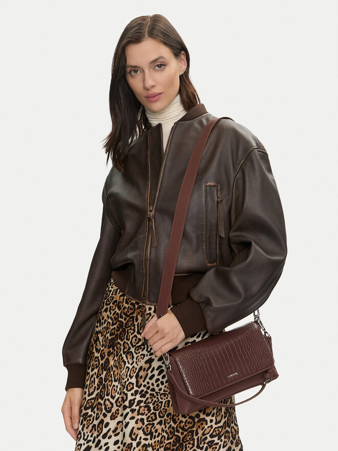 Calvin Klein Τσάντα Calvin Klein Ck Must Shoulder Bag_Croco K60K612111 Καφέ