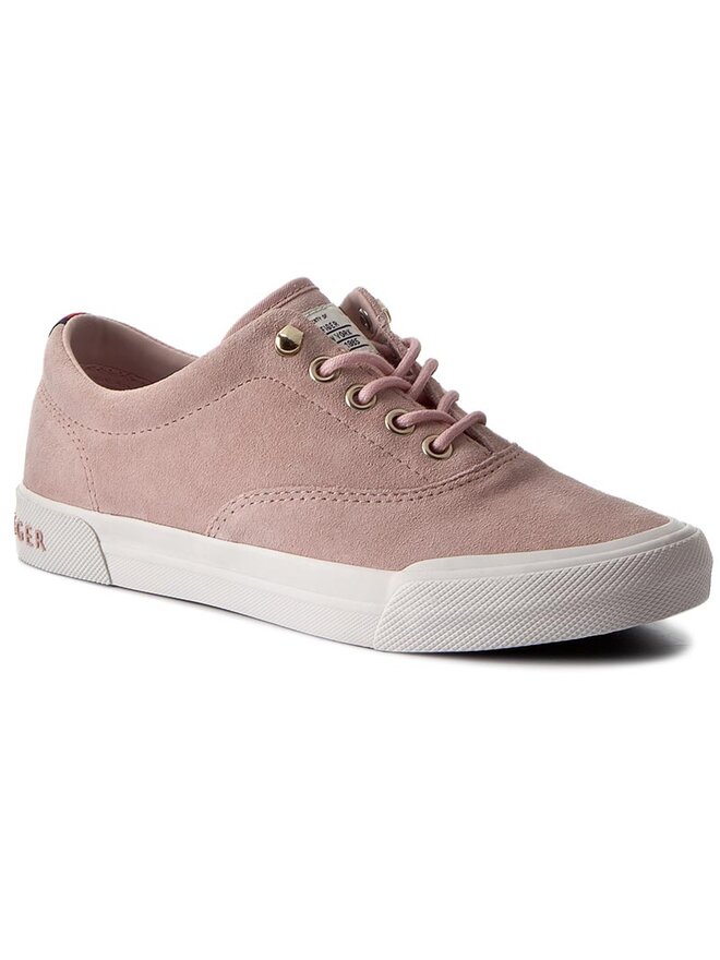 Tommy Hilfiger Πάνινα παπούτσια Tommy Hilfiger Wmn Yarmouth 1B FW0FW01164 Ροζ