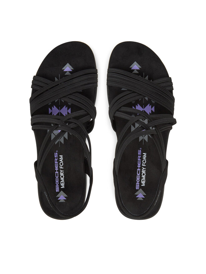 Skechers Sandale Skechers Reggae Slim-Sunnyside 163185/BBK Crna