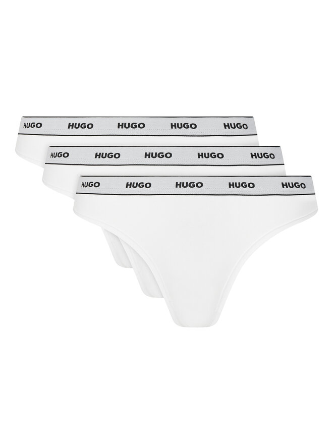 HUGO HUGO Набір з 3 пар класичних трусів Triplet Brief Stripe 50480157 Білий