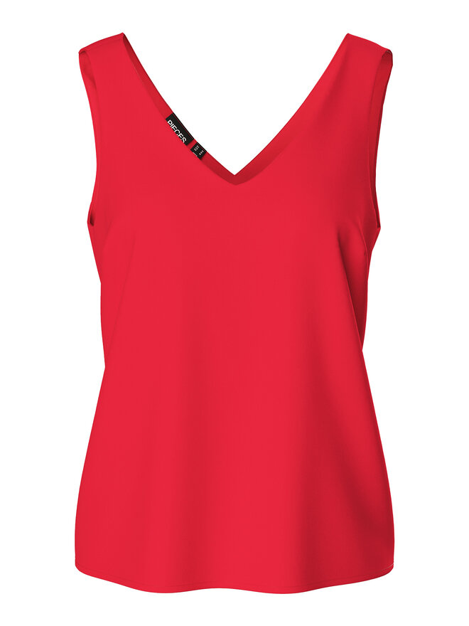 Pieces Pieces Felső Franan 17146424 Piros Regular Fit