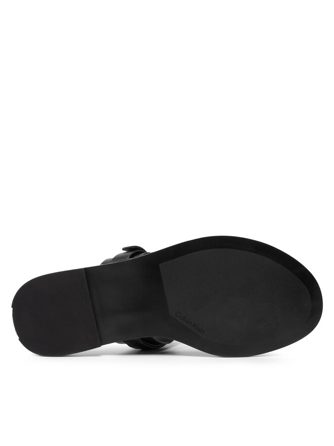 Calvin Klein Джапанки Calvin Klein Almond Flat Tp Slide W/Hdw HW0HW00829 Черен
