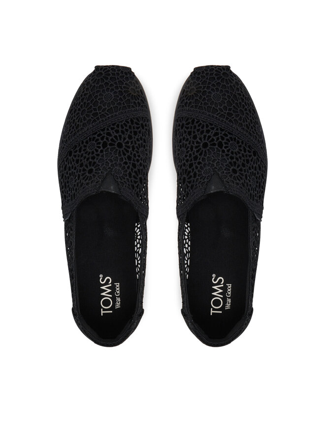 Toms Balerina Toms Alpargata Plus 10021549 Fekete