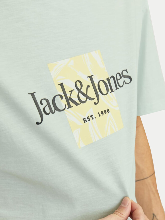 Jack&Jones Jack&Jones Póló Lafayette 12250436 Zöld Relaxed Fit