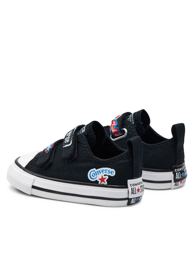 Converse Plátěnky Converse Chuck Taylor All Star Easy On Sticker Stash A06359C Černá