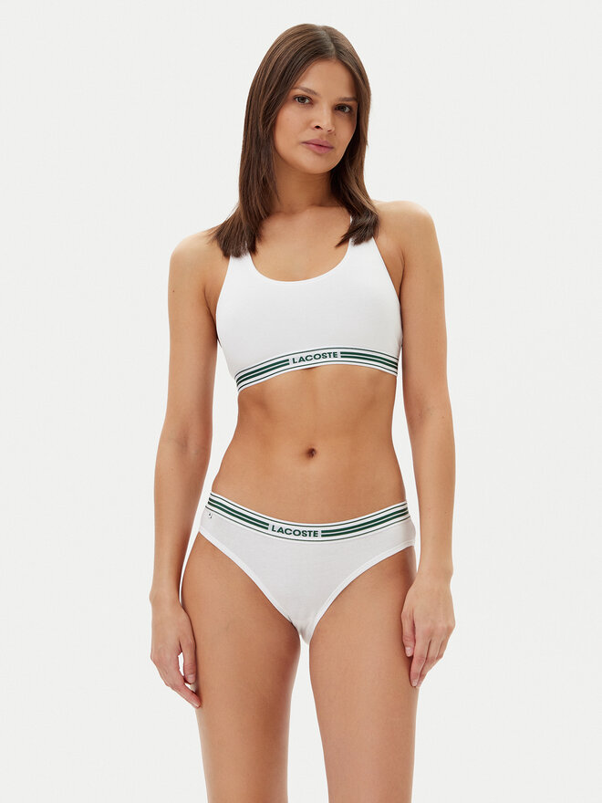 Lacoste Lacoste Klassischer Damenslip 8F8185 Weiß