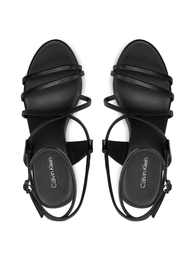 Calvin Klein Sandalen Calvin Klein Wedge Sandal 70 Lth HW0HW01952 Schwarz