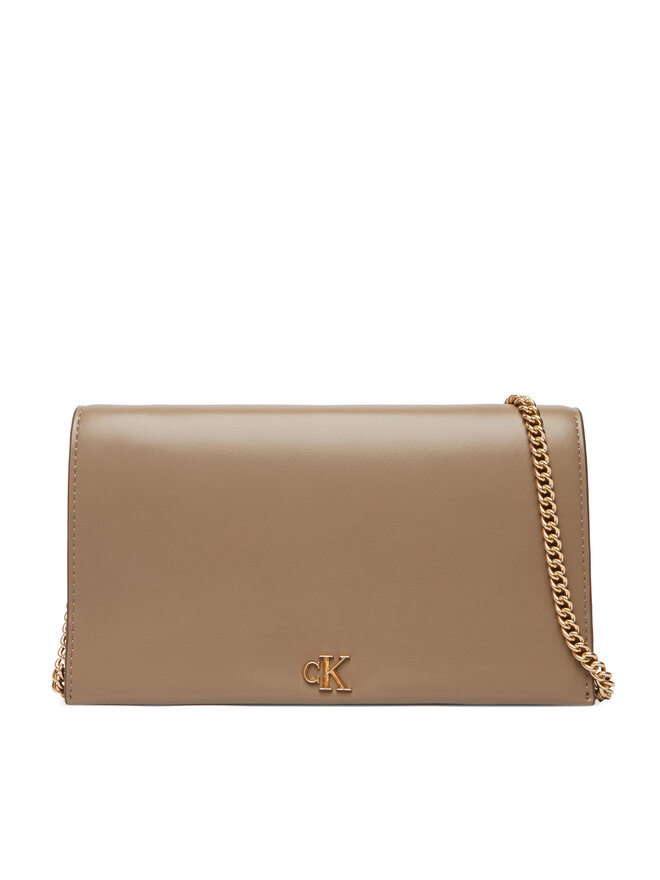 Calvin Klein Handtasche Calvin Klein Ck Wallet On Chain LV04F3319G Beige