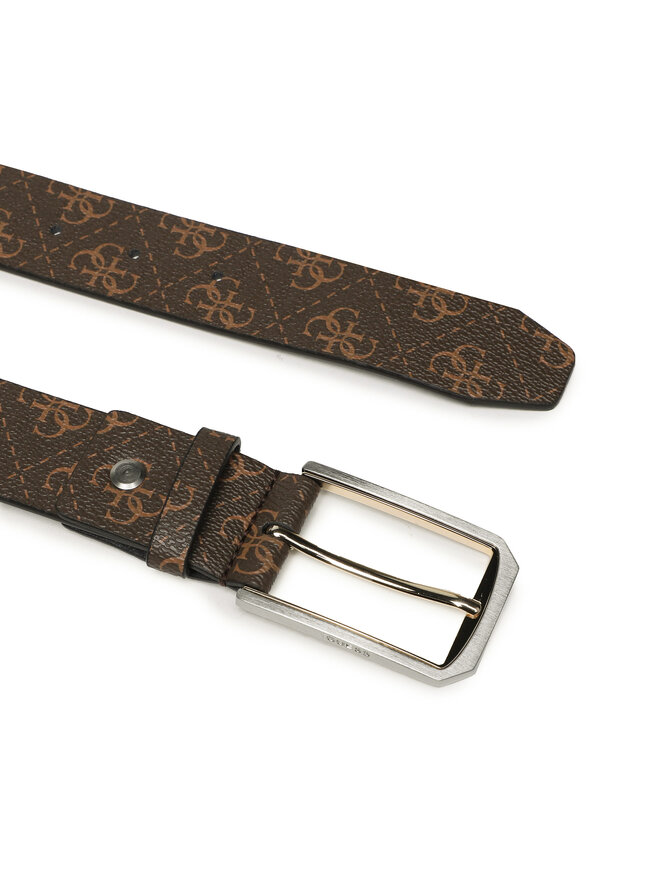 Guess Pánský pásek Guess Vezzola Belts BM7723 VIN35 Hnědá