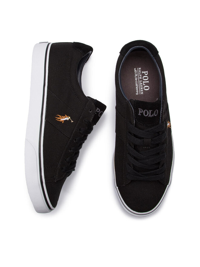 Polo Ralph Lauren Πάνινα παπούτσια Polo Ralph Lauren Sayer 816749369001 Μαύρο